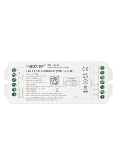 MiBoxer PW2 – 2 in 1 LED controller Wi-Fi and 2.4 GHz RF