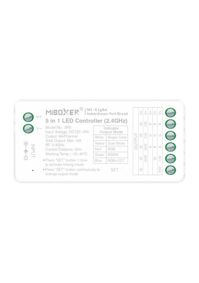 MiBoxer SR5 – 5 in 1 LED controller 2.4 GHz RF