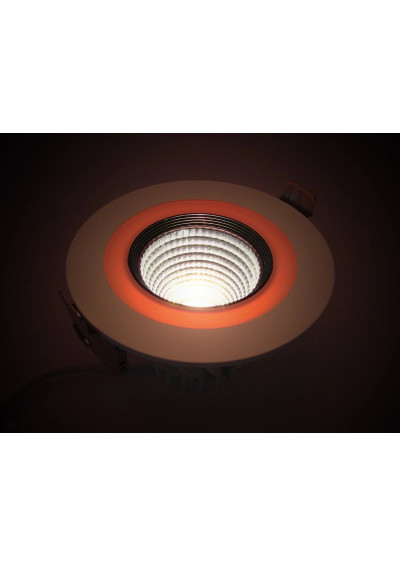 Auralis LED COB 7W+3W – ciepłe białe światło i czerwona iluminacja