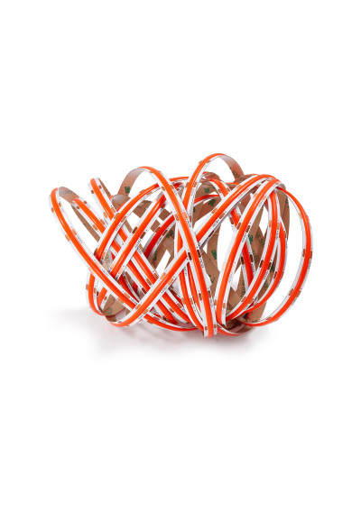 Red COB LED strip and adhesive backing