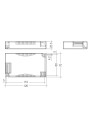 Dimensional drawing LCA 45W 500-1400mA one4all C PRE