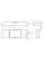 Dimensional drawing LCA 45W 500-1400mA one4all SR PRE