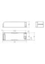 Rysunek wymiarowy LCA 17W 250-700mA one4all SC PRE