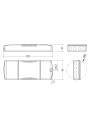 Dimensional drawing LCA 60W 900-1750mA one4all SR PRE