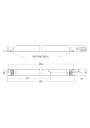 Dimensional drawing LC 150W 200-1050mA IND sl EXC
