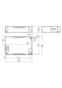 Dimensional drawing LC 60W 900-1750mA flexC C EXC