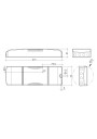 Rysunek wymiarowy LC 45W 500-1400mA flexC SR EXC