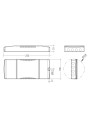 Rysunek wymiarowy LCA 100W 1100-2100mA one4all SR PRE