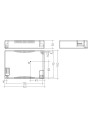 Dimensional drawing LC 100W 1100-2100mA flexC C EXC