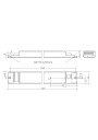Dimensional drawing LC 75W 100-400mA 220V o4a NF h16 PRE3