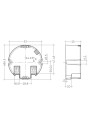 Rysunek wymiarowy LC 24W 500-600mA 40V flexC R ADV2