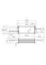 Rysunek wymiarowy LC 75 24V IP67 L EXC UNV