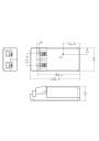 Rysunek wymiarowy LC 5W 120mA 42V fixC pc SR SNC2