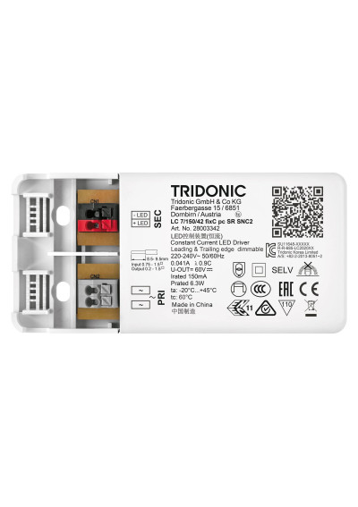 Zasilacz LED Tridonic LC 7W 150mA 42V fixC pc SR SNC2