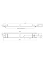 Rysunek wymiarowy LCI 75W 250-500mA 230V flexC NF h21 EXC3