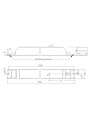 Rysunek wymiarowy LCI 220W 800-1200mA 230V flexC NF h28 EXC3