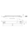 Dimensional drawing LC 40W 75-400mA 220V flexC NF h16 EXC4