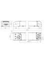 Dimensional drawing LC 200W 24V one4all NF SC EXC2