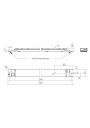 Rysunek wymiarowy LC 120W 350-1050mA 240V flexC NF h16 EXC4