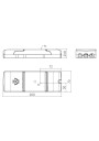 Dimensional drawing LC 58W 750-1400mA 54V flexC NF SR EXC4