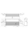 Rysunek wymiarowy LCO 600W 600-2800mA 286V NF DA C PRE