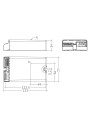 Rysunek wymiarowy LCO 90W 200-1050mA 165V NF C ADV3