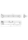 Dimensional drawing LC 40W 500-1050mA 42V flexC T-G ADV