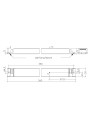 Rysunek wymiarowy LCI 105W 250-1050mA 300V flexC NF lp EXC3