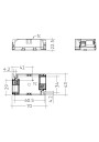 Dimensional drawing LC 13W 300mA 42V fixC SC ADV2