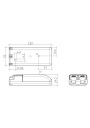 Dimensional drawing LC 20W 100-1050mA 44V NF SR EXC3
