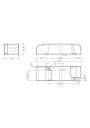 Rysunek wymiarowy LC 100W 24V SC SNC2