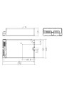 Dimensional drawing LCO 200W 700-1500mA 191V o4a NF C EXC3