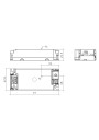 Rysunek wymiarowy LC 25W 450-600mA 42V flexC SC SNC4