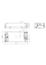 Rysunek wymiarowy LC 36W 700-850mA 42V flexC SC SNC4