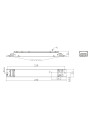 Rysunek wymiarowy LC 50W 150-500mA 230V DA lp SNC4