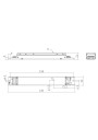 Rysunek wymiarowy LC 20W 100-450mA 54V DA lp SNC4