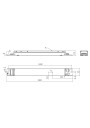Dimensional drawing LC 55W 500-1050mA 54V DA lp SNC4