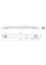 Rysunek wymiarowy LC 75W 900-1900mA 54V DA lp SNC4