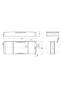 Dimensional drawing LC 60W 900-1750mA flexC SR EXC