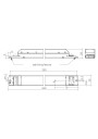 Dimensional drawing LCI 220W 500-1400mA 300V pD NF h28 PRE4