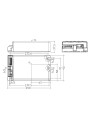 Rysunek wymiarowy LCO 135W 200-1050mA 220V pD+ NF C PRE3