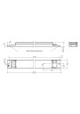 Rysunek wymiarowy LC 60W 75-330mA 330V D4i NF h16 PRE4
