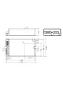 Dimensional drawing LCO 200W 200-1050mA 355V o4a NF C EXC3