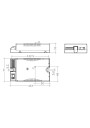 Rysunek wymiarowy LCO 24W 200-1050mA 39V pD+ NF C PRE3