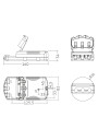 Rysunek wymiarowy LC 35W 350/500mA flexC SR ADV