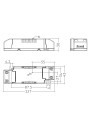 Rysunek wymiarowy LC 25W 350mA 71V fixC SR SNC2