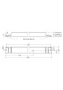 Rysunek wymiarowy LCA 100W 250-700mA one4all lp PRE