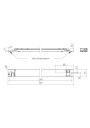 Rysunek wymiarowy LC 90W 150-400mA 310V flexC NF h16 EXC4