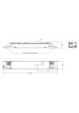 Rysunek wymiarowy LC 38W 350-500mA 85V flexC lp SNC4