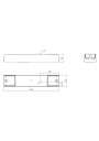 Rysunek wymiarowy LC 15W 100-400mA 42V DA SR SNC4
